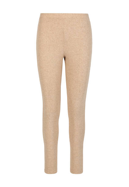 istock Women's brown sport pants. Front view 1327598394