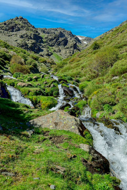 istock High mountain river, in the spring thaw 1327599695