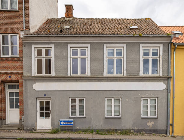 Townhouse in the Danish town Nykøbing Falster. This kind of houses are common in most Danish towns