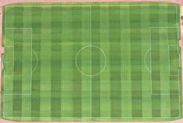 istock Soccer field from the above 1327610377