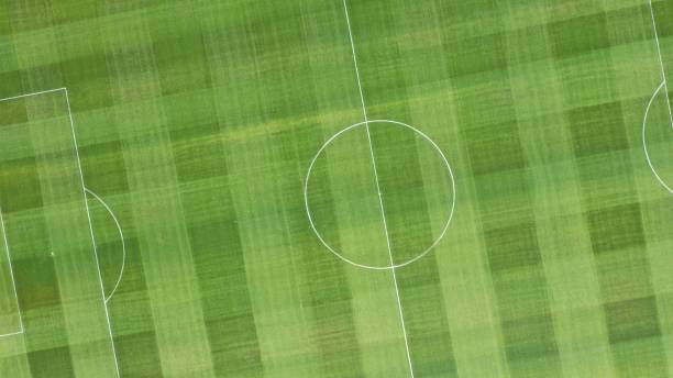 istock Soccer field from the above 1327610379