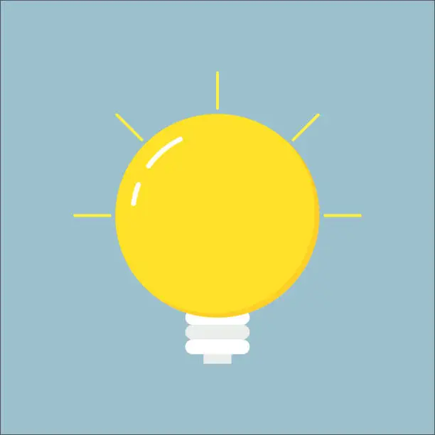 Vector illustration of Light Bulb Icon