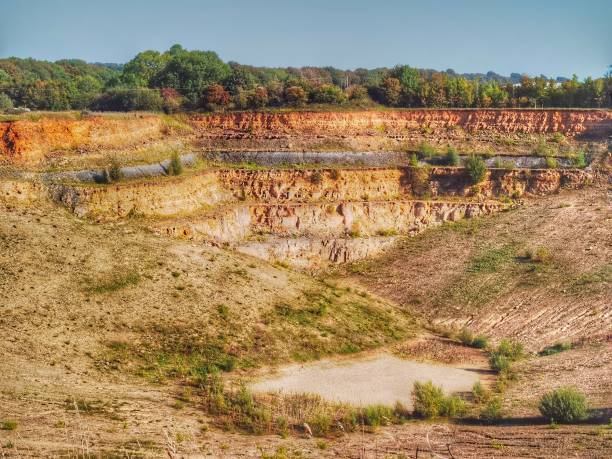 quarry cotswolds mining industry quarry cotswolds mining industry desecrate stock pictures, royalty-free photos & images