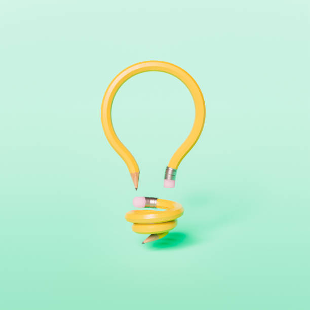 istock Light bulb made of pencils 1327625036