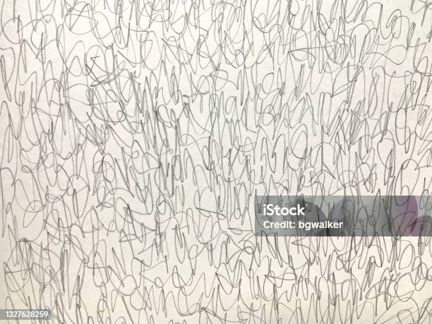 Pencil Drawing Doodle Abstract Stock Photo - Download Image Now - Textured, Scribble, Backgrounds