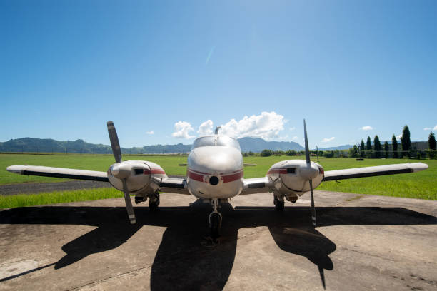 istock Piper Pa23-250C Scrapped Twin-​Engined Light Aircraft 1327629065