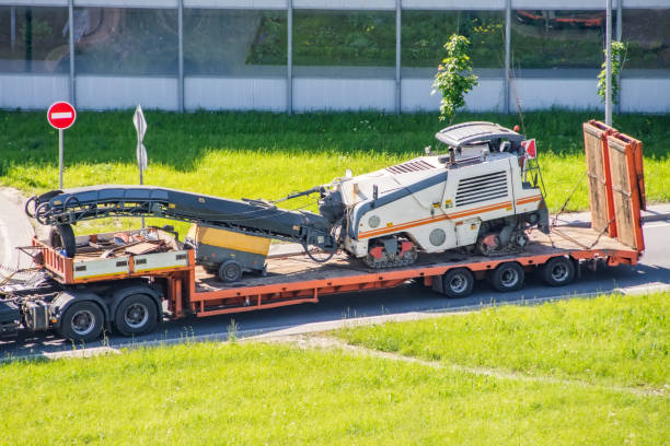 transporting a large machine