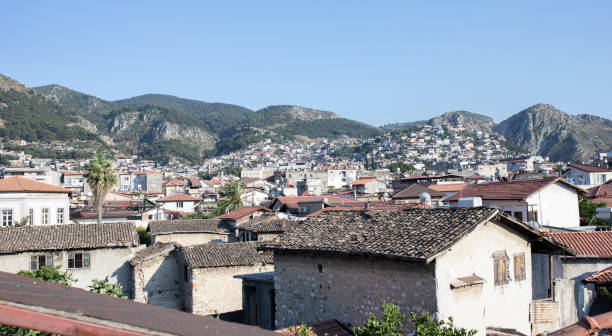 ville d’antakya paysage panoramique depuis le toit - antakya photos et images de collection