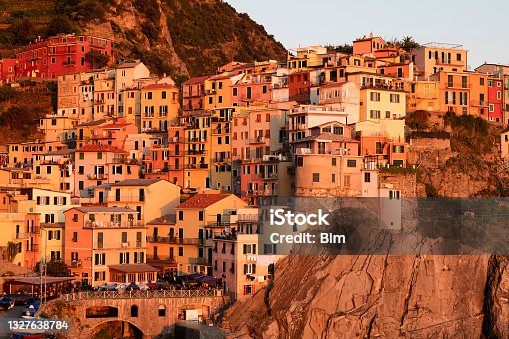 istock Small Town Manarola, Riomaggiore, Province of La Spezia 1327638784