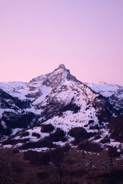 istock Amazing view over canton Glarus. Amazing sunrise. 1327639166