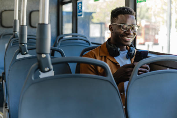istock Passenger in public transport 1327640065