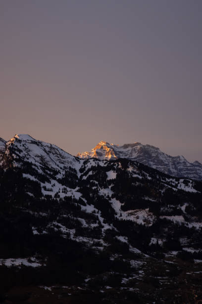 istock Amazing view over canton Glarus. Amazing sunrise. 1327640682