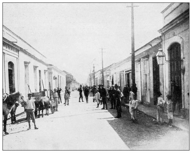 istock Antique black and white photograph: Havana, Cuba 1327647903
