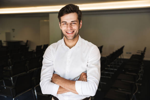 istock Portrait of a smiling handsome formal dressed man 1327650348