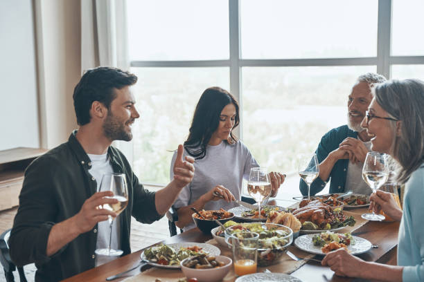 istock Happy multi-generation family communicating and smiling 1327653191