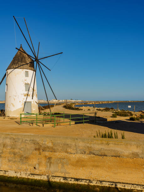 istock Windmill in San Pedro del Pinatar, Spain 1327655313