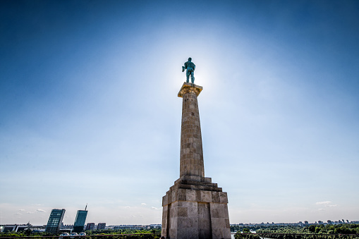 The Victor Also Known As Pobednik Statue On Kalemegdan In Belgrade, Serbia