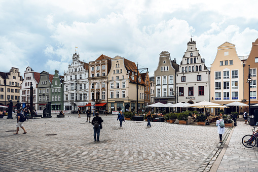 town square of the the new market in Rostock