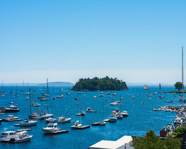 Camden Harbor, Maine - Hazy Summer Day