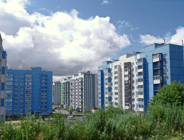 istock Modern house in new area 1327668170