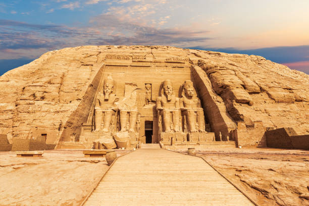 istock Abu Simbel Temple main entrance view, Egypt 1327673588