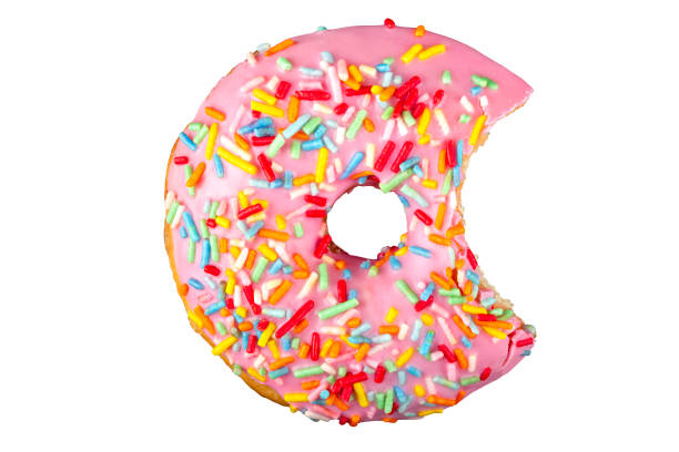istock Various Colorful Donuts Isolated on White Background. 1327674172