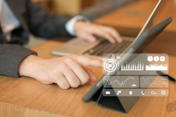 istock close up businessman hand pointing on digital dashboard screen open financial application to check about virtual interface business statistic for technology lifestyle concept 1327676124