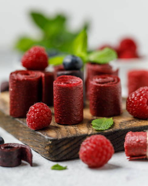 istock Fruit marshmallow. Berry pastille on white background. Pastille fruit rolls 1327676697