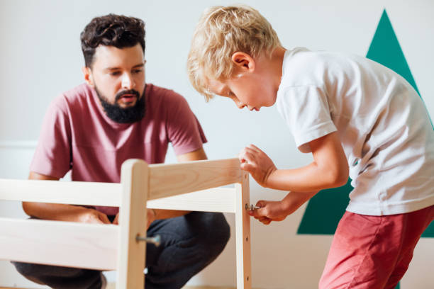 istock Father And Son At Home 1327678022