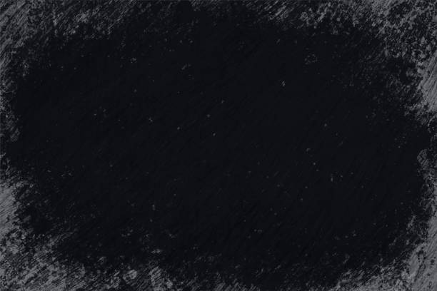 ilustraciones, imágenes clip art, dibujos animados e iconos de stock de fondos vectoriales grunge de textura áspera de color negro como una pizarra con marcas grises de arañazos o sombreado en las esquinas y bordes - blackboard old scratched run down
