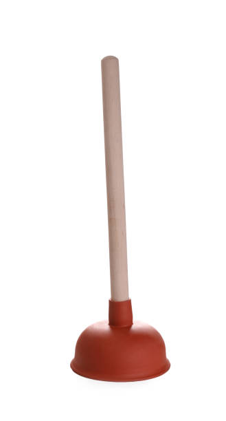 istock Plunger with wooden handle isolated on white 1327679104