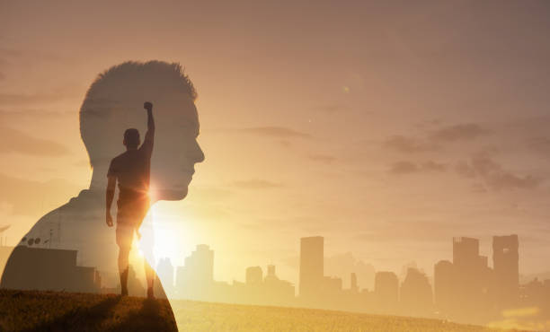 istock Strong minded man celebrating his goals. 1327688334