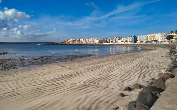 istock Striped Beach in Gran Canaria 1327705536