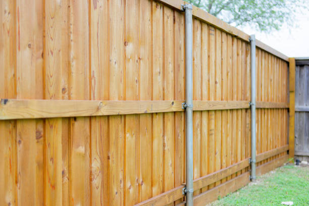 istock New Wooden Fence 1327709843