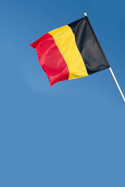 istock Belgian flag waving in wind. 1327716134