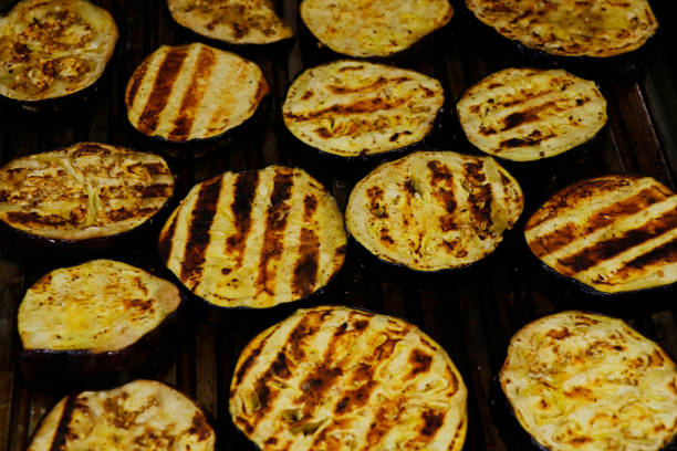 istock mediterranean grilled vegetables on a hot griddle 1327717027