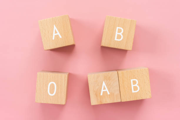 istock Blood type; Wooden blocks with 