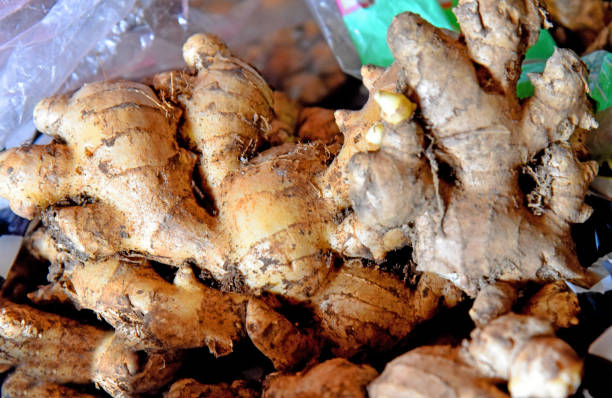 istock Tumeric with brown skin color in close up 1327734964