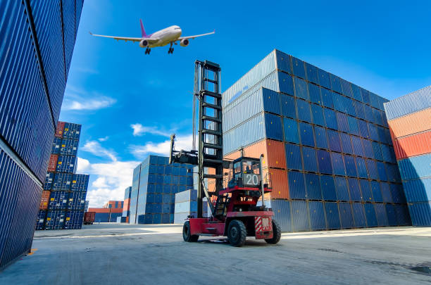istock Logistics and transportation and logistic import export and transport industry background 1327735681