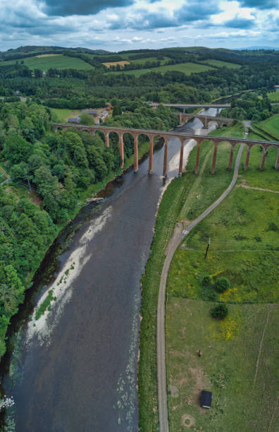 istock Three bridges crossing River Tweed, Melrose, Scotland, Britain 1327742383