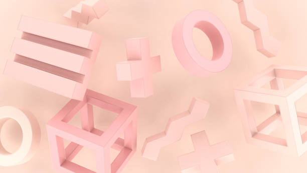 istock Background of Colored Geometric Shapes 1327744019