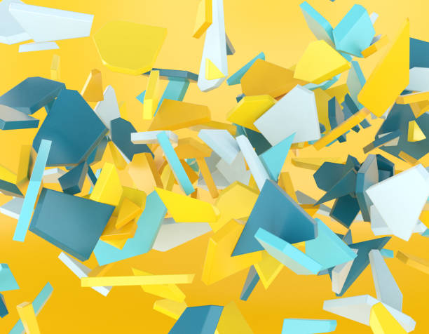 istock 3D fragments of Abstract Objects in Color Palettes 1327744024