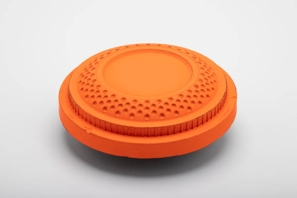 Clay shooting target on white background , Trap and Skeet game