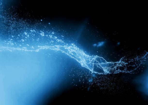 istock 3D illustration of abstract splashes and waves 1327745662
