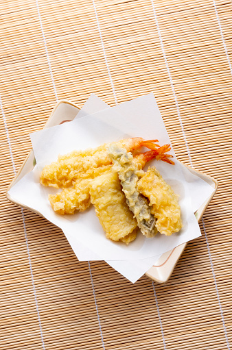 Shooting background material for Japanese food tempura