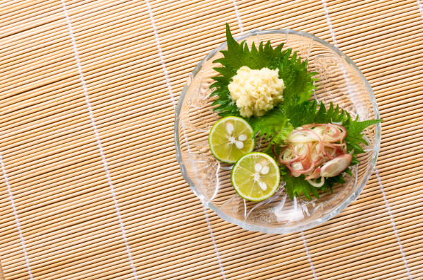 Studio shooting of condiments that make Japanese food delicious