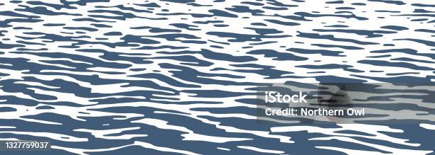 Ocean Ripples Texture Stock Illustration - Download Image Now - Water, Wave - Water, Vector
