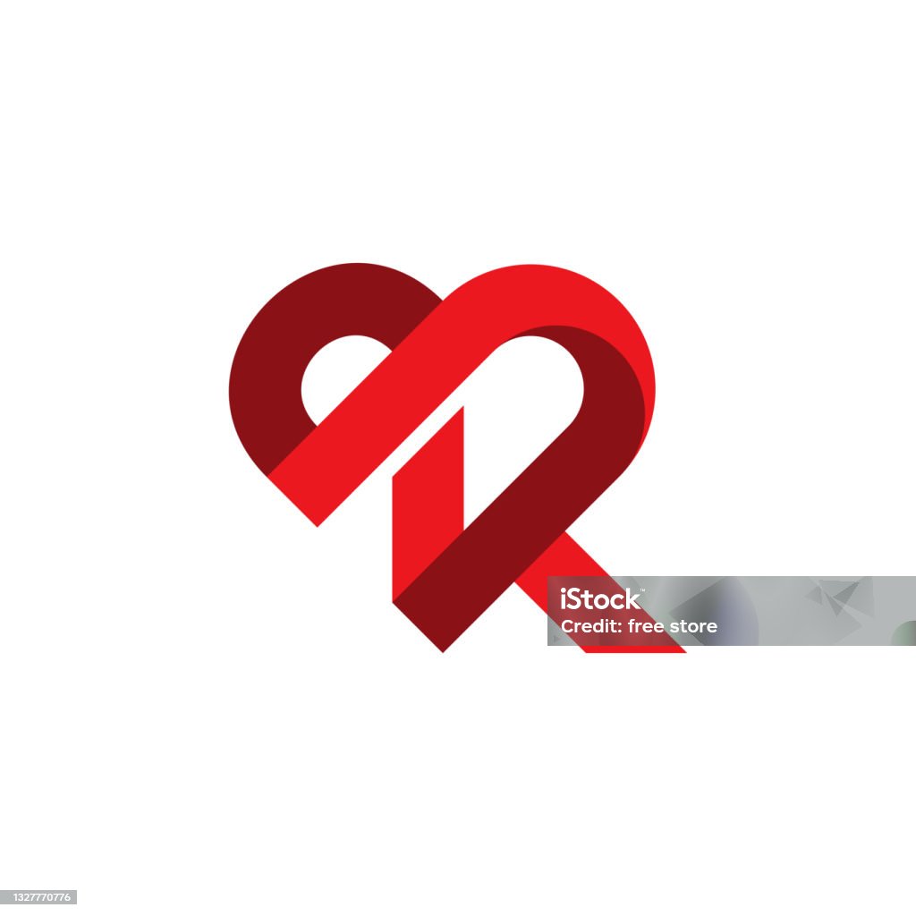 Letter K Love Business Logo Design Stock Illustration - Download ...