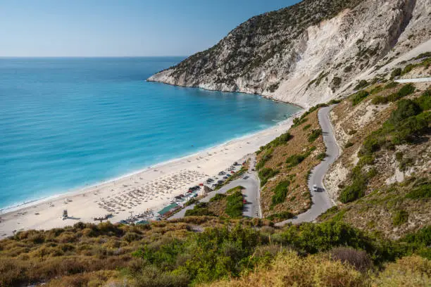 Greece, Kefalonia island - Myrtos beach.