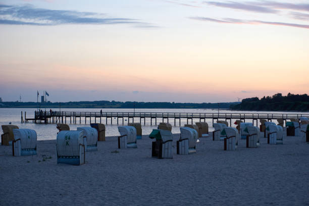 istock beautiful sunset on the white baltic sea beach 1327774188